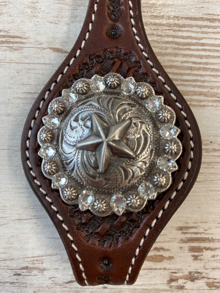 Concho Star mit Original Swarovski® antik 1 3/4